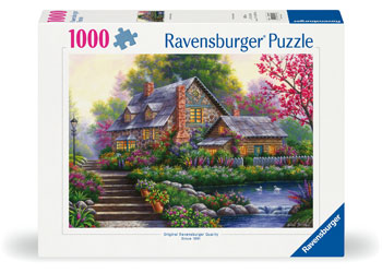 RAVENSBURGER ROMANTIC COTTAGE  PUZZLE 1000PC JIGSAW