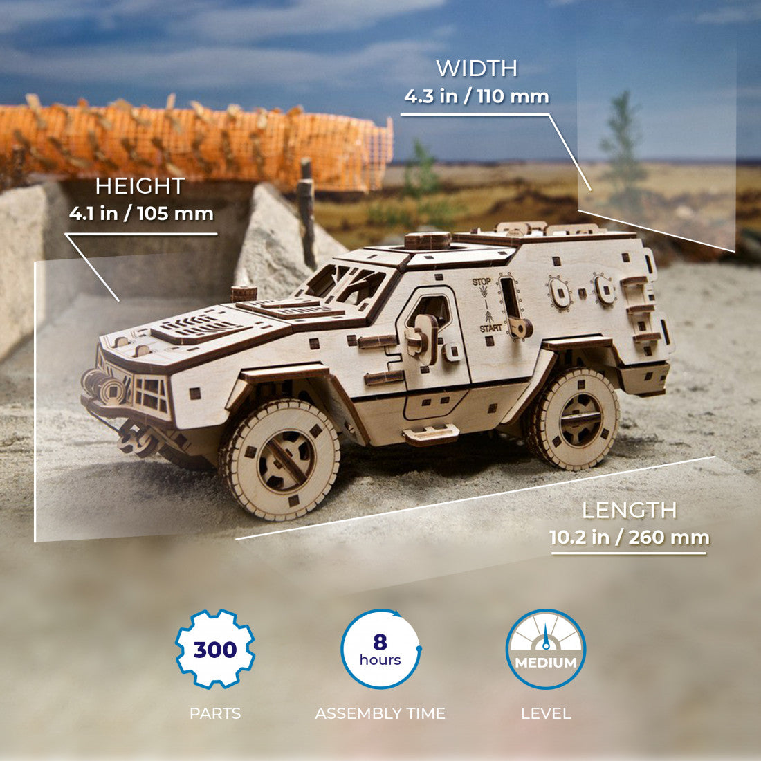 UGEARS DOZOR-B COMBAT VEHICLE