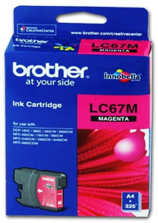 BROTHER LC67 MAGENTA INK CARTRIDGE