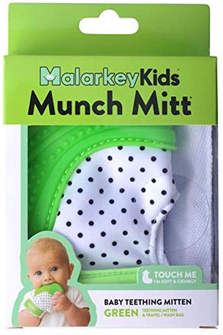 MUNCH MITT GREEN POLKA DOT