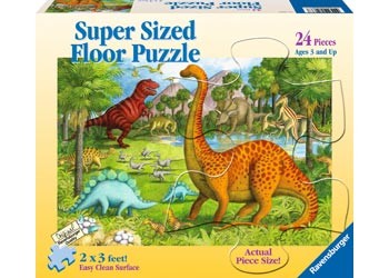 RBURG DINOSAUR PALS SUPERSIZE PUZZLE 24PC