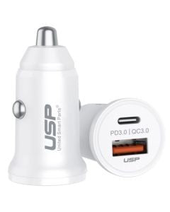 CAR CHARGER USB-A + TYPE C USP