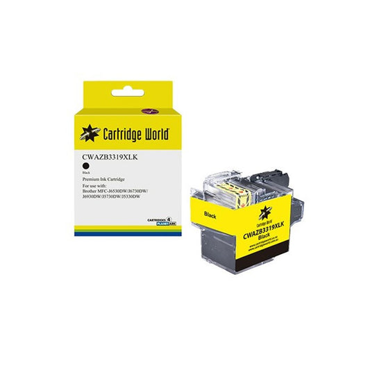 CARTRIDGE WORLD BROTHER LC-3319B BLACK INK CARTRIDGE