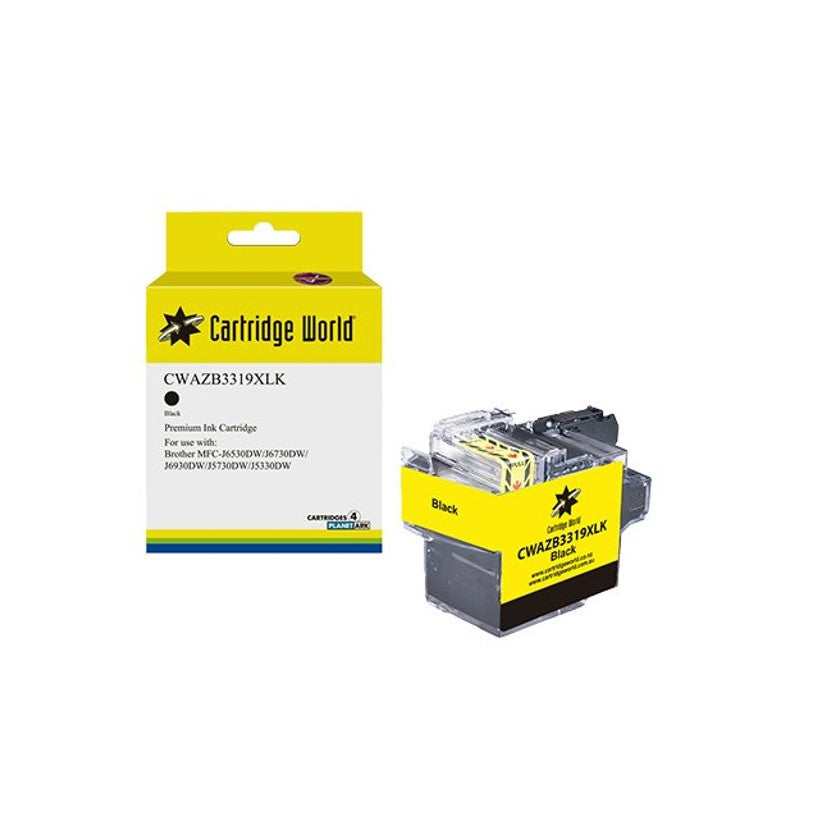 CARTRIDGE WORLD BROTHER LC-3319B BLACK INK CARTRIDGE