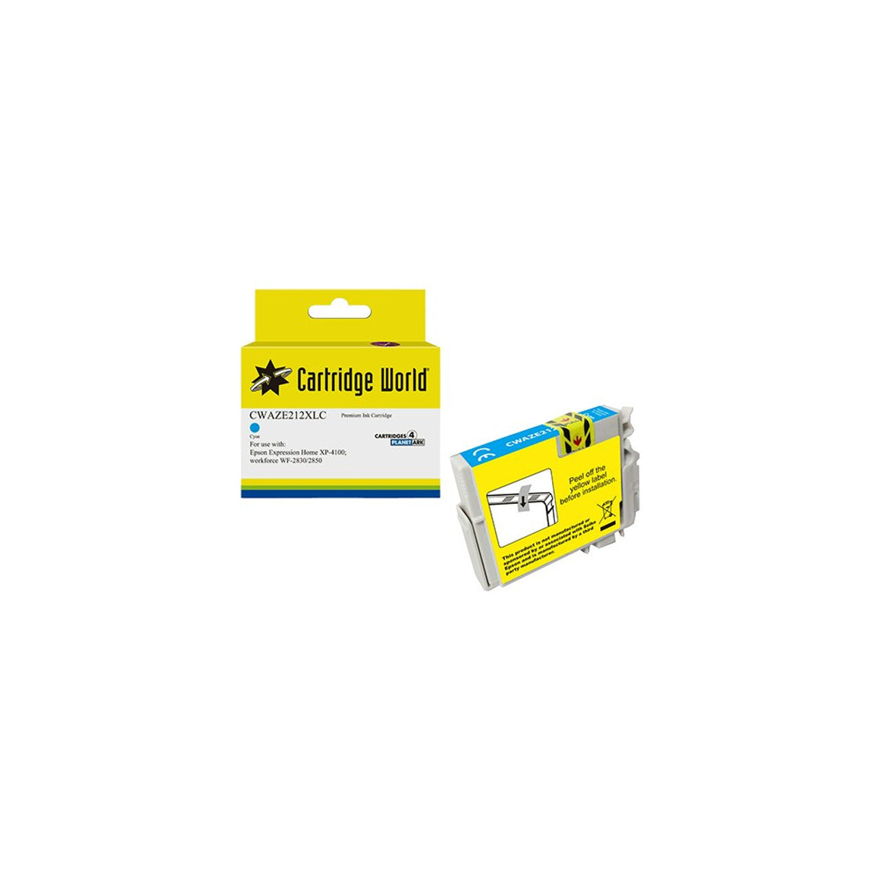 CARTRIDGE WORLD EPSON 212XLC CYAN INK CARTRIDGE
