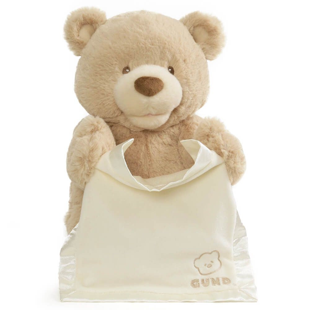 ANIMATED PEEK A BOO BEAR 26CM