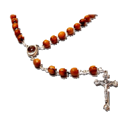 ROSARY JERUSALEM OLIVE WOOD W SOIL