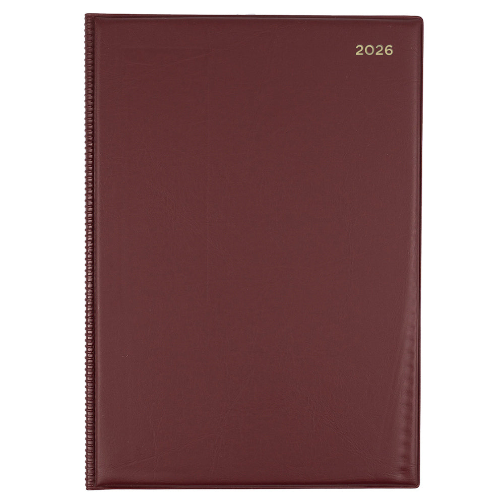 DIARY 2026 COLLINS BELMONT A4 347.V78 PVC WTV C RED