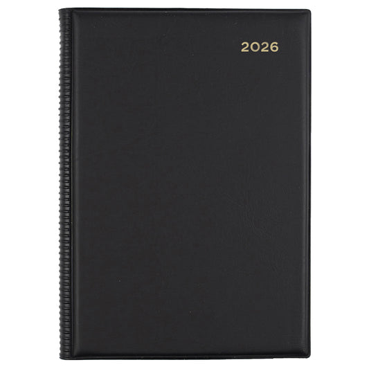 DIARY 2026 COLLINS BELMONT A5 187.V99 PVC 1DTP BLACK