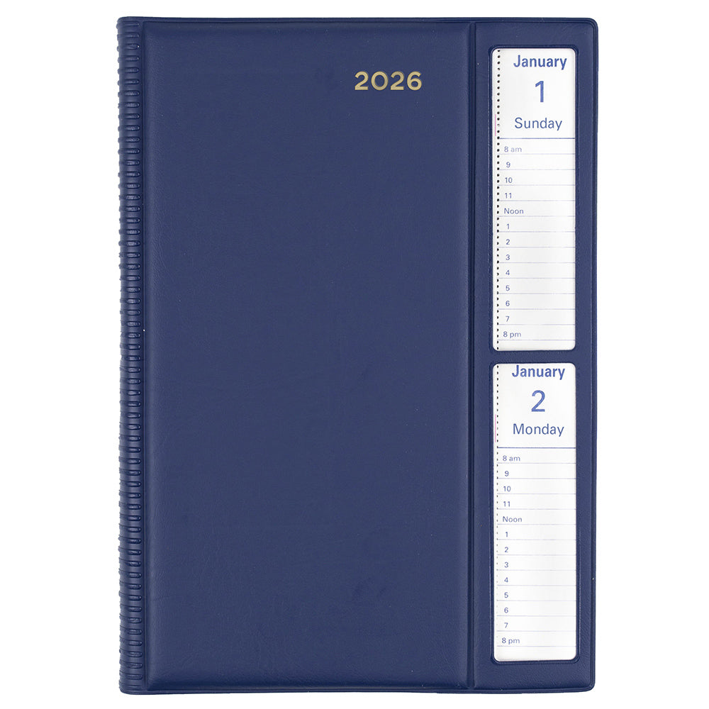 DIARY 2026 COLLINS BELMONT A5 287W.V59 PVC 2DTP WINDOW FACE NAVY