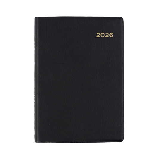 DIARY 2026 COLLINS BELMONT A7 337.V99 PVC POCKET WTV BLACK