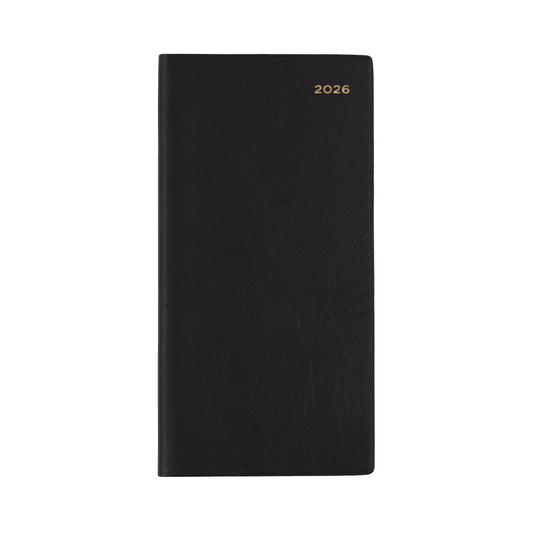 DIARY 2026 COLLINS BELMONT B6/7 377P.V99 PVC SLIM WTV PORT BLACK