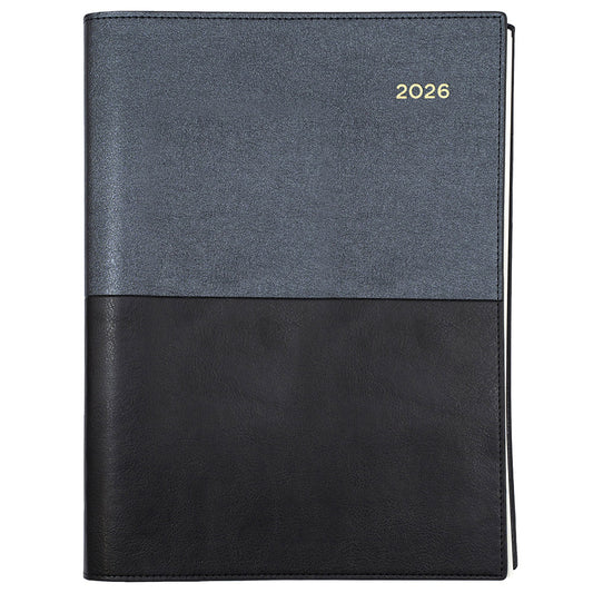 DIARY 2026 COLLINS VANESSA A4 245.V99 2DTP BLACK