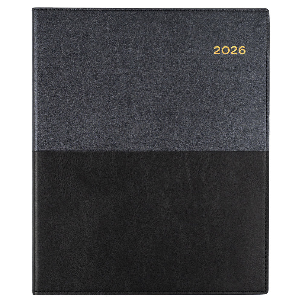 DIARY 2026 COLLINS VANESSA QUARTO 325.V99 VERTICAL WTV BLACK