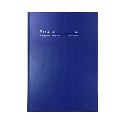 DIARY 2026 COLLINS KINGSGROVE A5 281.P59 2DTP BLUE