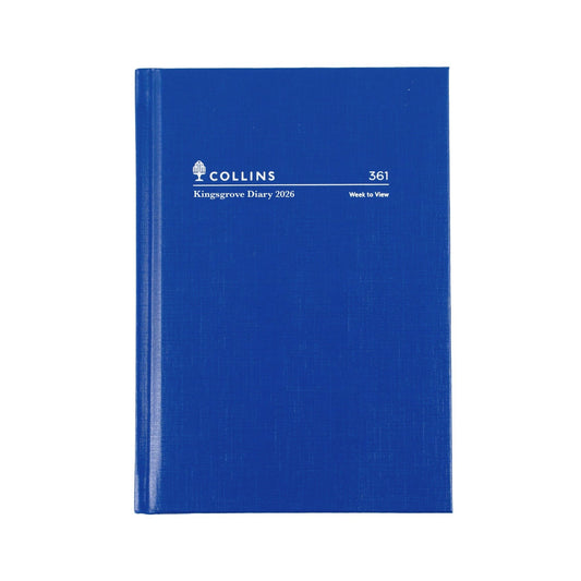 DIARY 2026 COLLINS KINGSGROVE A6 361.P59 WTV BLUE