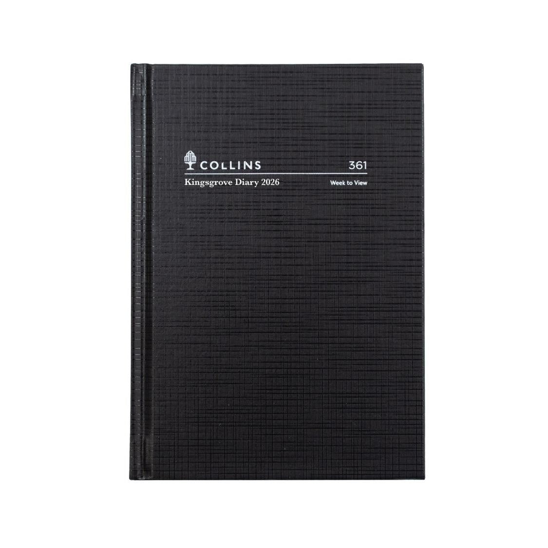 DIARY 2026 COLLINS KINGSGROVE A6 361.P99 WTV BLACK