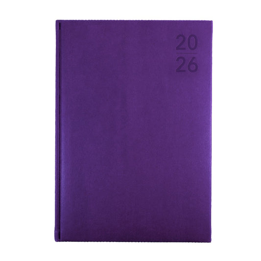 DIARY 2026 DEBDEN SILHOUETTE A4 S4700.P55 WTV PURPLE