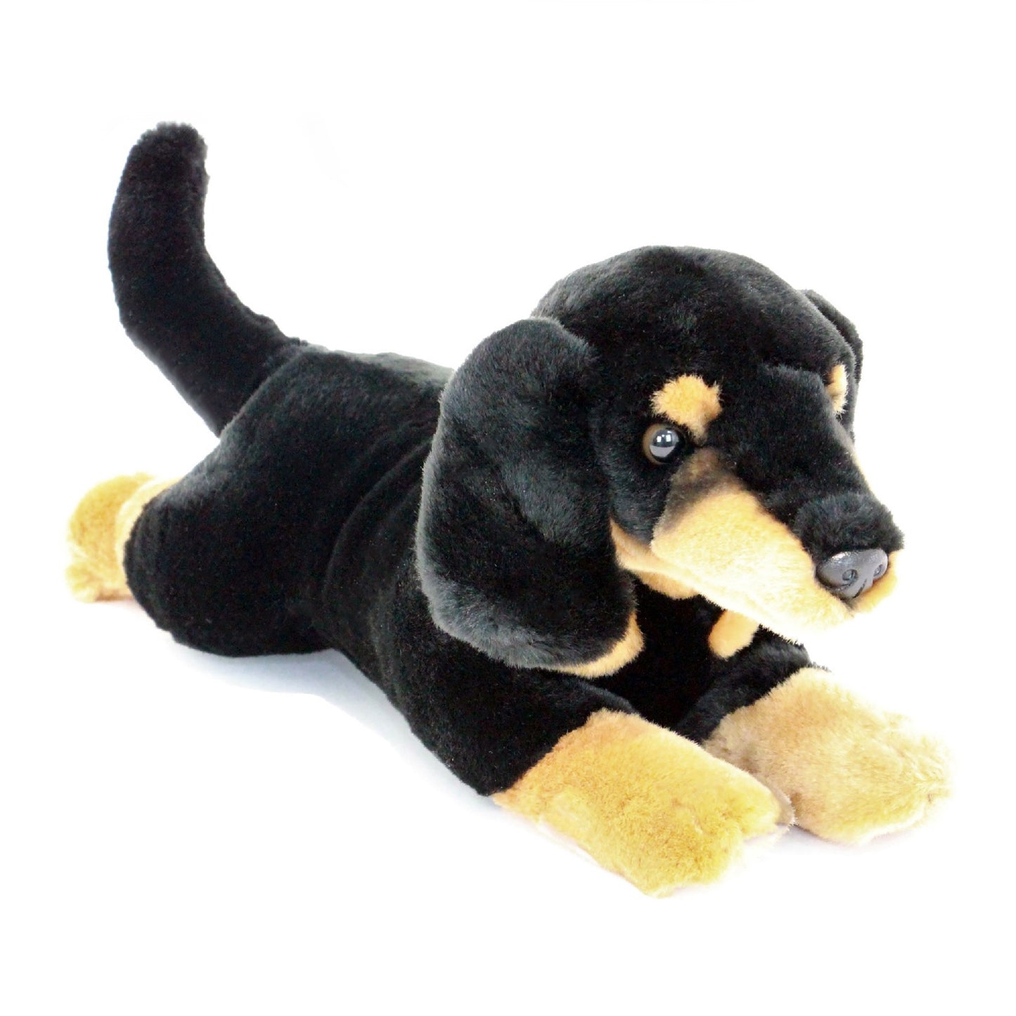 FRANKIE (DACHSHUND - 30cm FLOPPY, BLACK AND TAN)