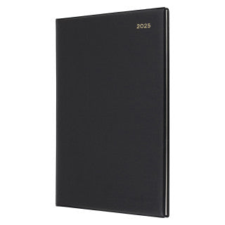 DIARY 2025 COLLINS BELMONT A4 347.V99 PVC WTV BLACK