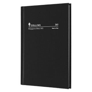 DIARY 2025 COLLINS KINGSGROVE A6 105X148MM 361.P99 WTV BLACK