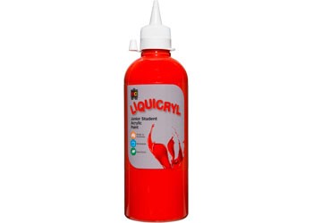 PAINT LIQUICRYL 500ML RED