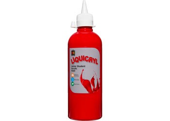 PAINT LIQUICRYL 500ML CRIMSON