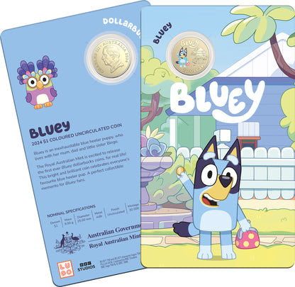 RAM BLUEY DOLLARBUCKS $1 UNC DESIGN 1 - BLUEY