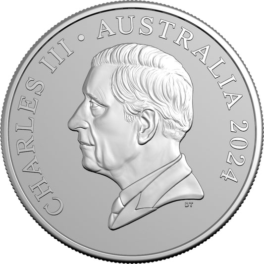 KANGAROO SERIES 2024 1$ 1oz FROSTED FINE SILVER UNCIRCULATED