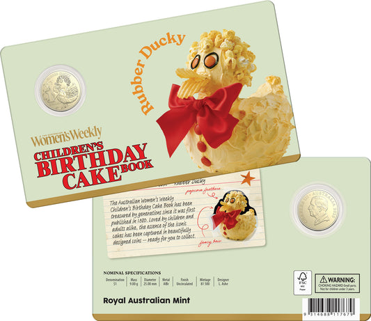 RAM AWW CHILDRENS BIRTHDAY COOKBOOK $1 COIN RUBBER DUCKY