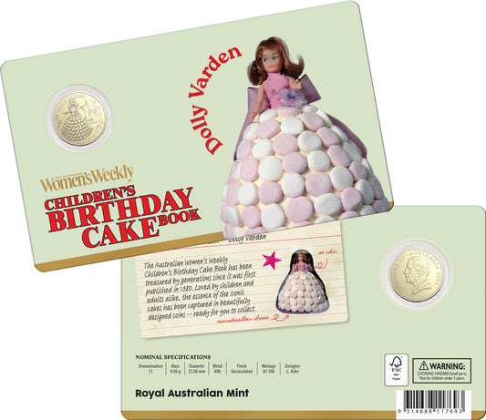 RAM AWW CHILDRENS BIRTHDAY COOKBOOK $1 COIN DOLLY VARDEN