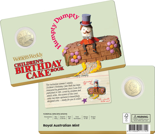 RAM AWW CHILDRENS BIRTHDAY COOKBOOK $1 COIN HUMPTY DUMPTY