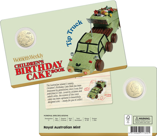 RAM AWW CHILDRENS BIRTHDAY COOKBOOK $1 COIN TIP TRUCK