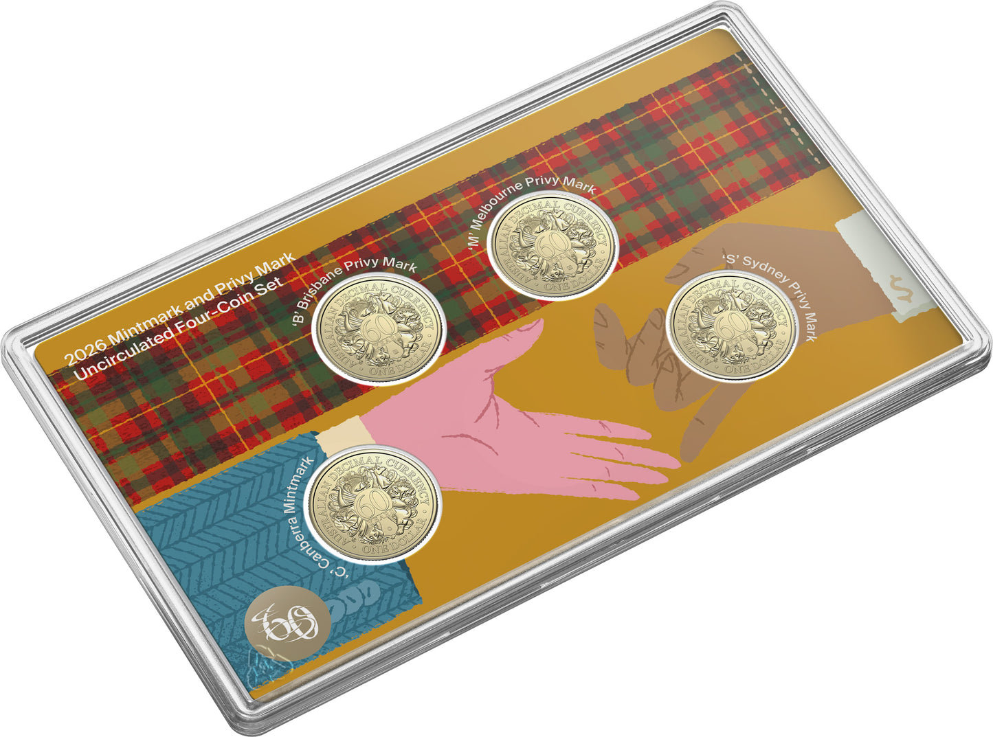 COIN PACK 4 COIN SET $1 2026 UNC C MINTMARK & PRIVYMARK 60TH ANNIVERSARYOF DECIMAL CURRENCY