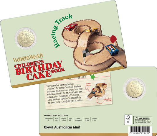 RAM AWW CHILDRENS BIRTHDAY COOKBOOK $1 COIN RACING TRACK