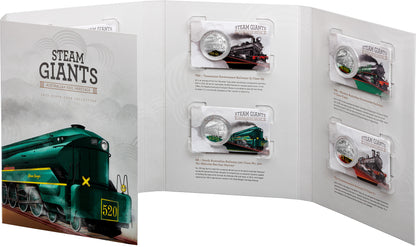 STEAM GIANTS 2025 50C COLOURED UNCIRCULATED SEVEN-COIN COLLECTION