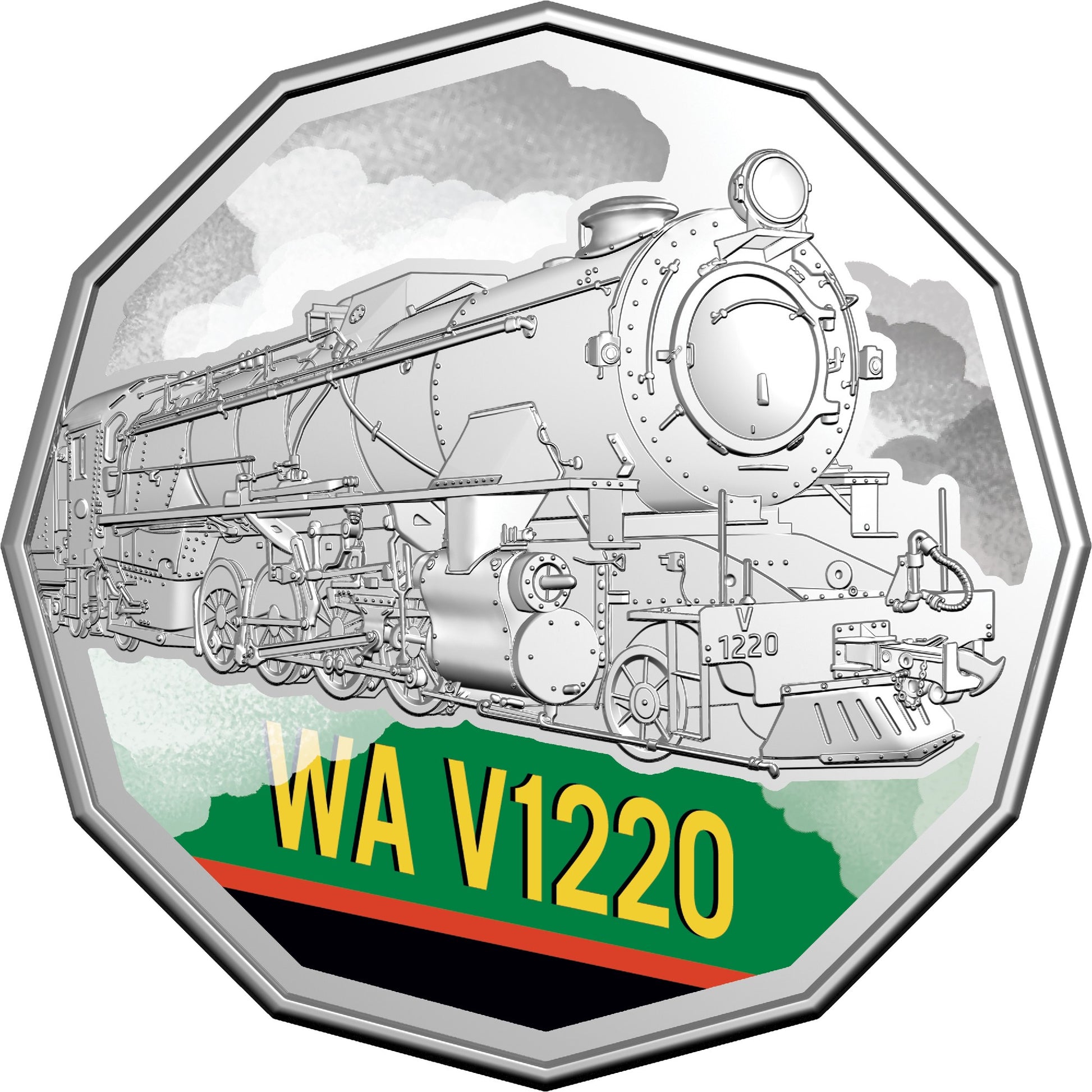 STEAM GIANTS 2025 50C COLOURED UNCIRCULATED SEVEN-COIN COLLECTION