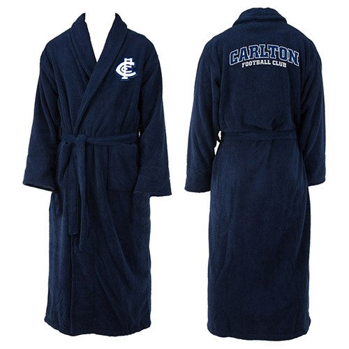 AFL CLUB ROBE ADULT LONG SLEEVED CARLTON