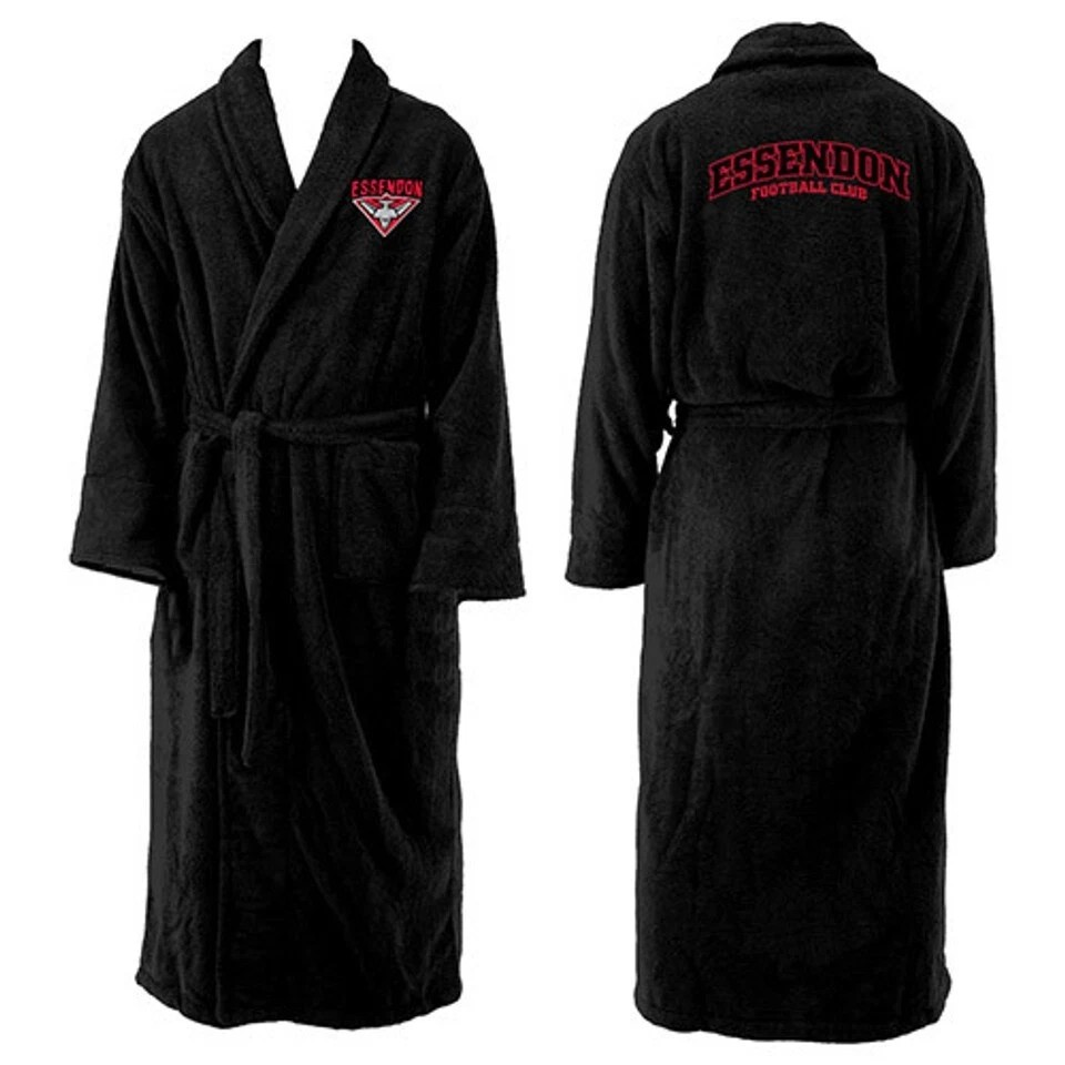 AFL CLUB ROBE ADULT LONG SLEEVED CESSENDON BOMBERS