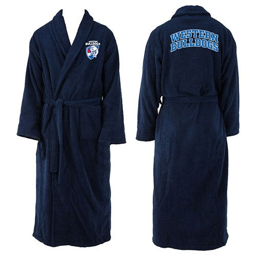AFL CLUB ROBE ADULT LONG SLEEVED WESTERN BULLDOGS