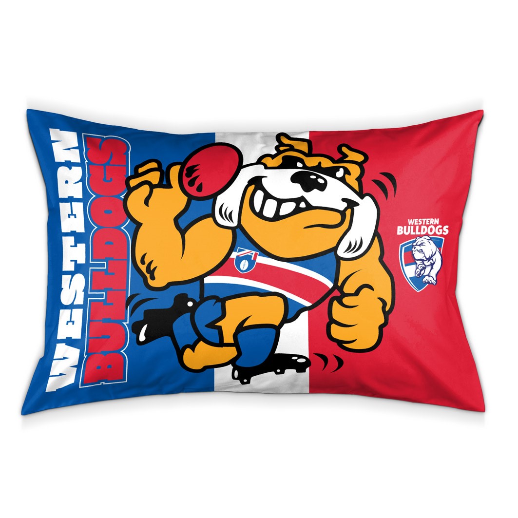WESTERN BULLDOGS PILLOW CASE