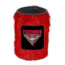 AFL FLUFFY CAN COOLER ESSENDON BOMBERS
