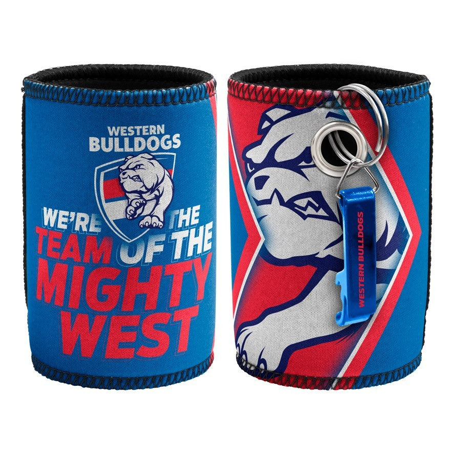 AFL CAN COOLER OPENER WESTERN BULLDOGS