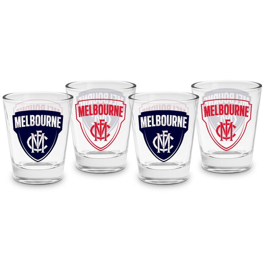 AFL SHOT GLASS 4 PACK MELBOURNE