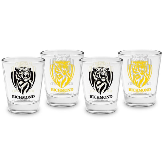 AFL SHOT GLASS 4 PACK RICHMOND