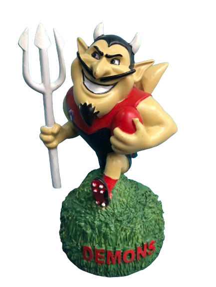 AFL RETRO MASCOT 18CM MELBOURNE DEMONS