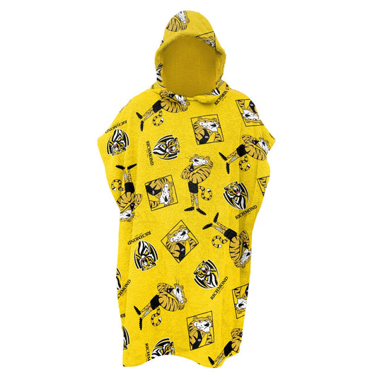 AFL YOUTH HOODED BEACH TOWEL RICHMOND 