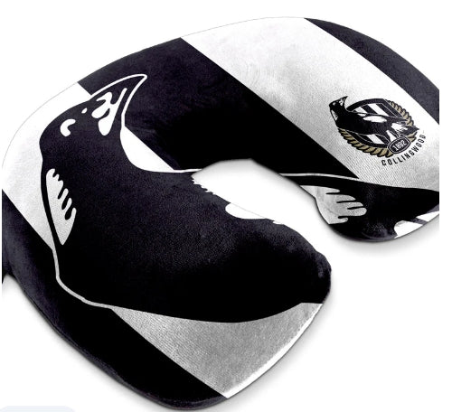 AFL TRAVEL PILLOW COLLINGWOOD MAGPIES