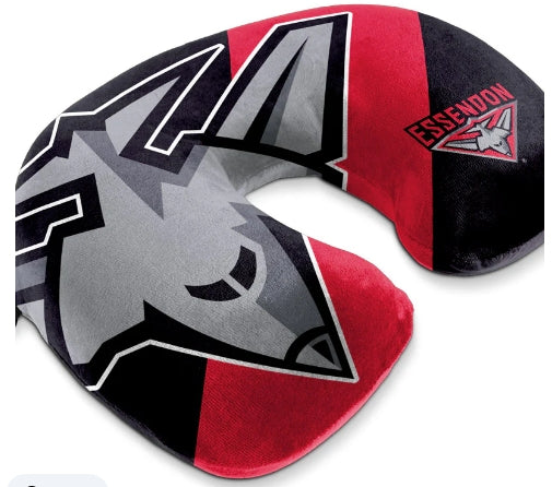 AFL TRAVEL PILLOW ESSENDON BOMBERS