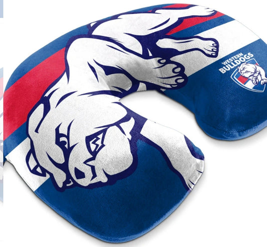 AFL TRAVEL PILLOW WESTERN BULLDOGS